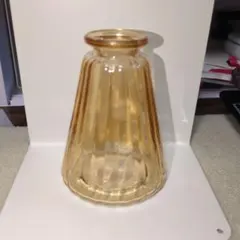 アンバー ガラス フラワーベース 花瓶のサムネイル