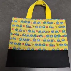 Ｅ719小さめお道具袋裏地付き　ハンドメイド 柴犬カミシモ