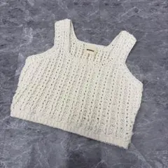 shishikui crochet P beige ビスチェ クロシェ シシクイ - メルカリ