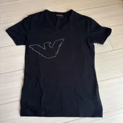【美品】EMPORIO ARMANI ブラック Vネック Tシャツ M
