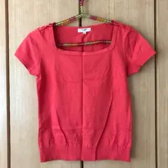 ナチュラルビューティーベーシック オレンジ ビタミンカラー カットソー Tシャツ