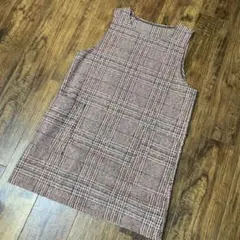 DHOLICツイードチェックワンピース