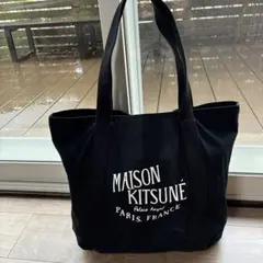 メゾン キツネ] パレロワイヤル キャンバス トートバッグ ブラックのサムネイル