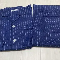 新品　ネイビー ストライプ メンズパジャマ L