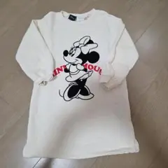 Disney Minnie Mouse 長袖ワンピース 3-4
