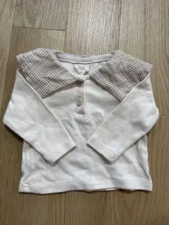 bebeholic チェック襟　シャツ