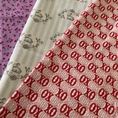 ハギレ3枚　moda fabrics他