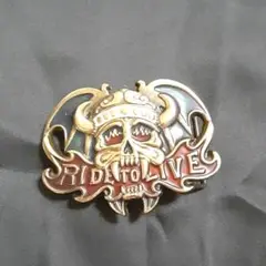 新品未使用スカル　バックル