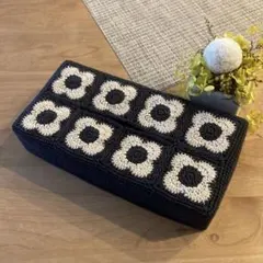 【ハンドメイド】ティッシュボックスカバー no.10