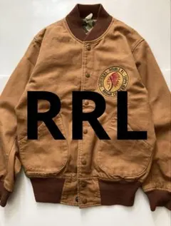 RRL スタジャン風 ジャケット ダブルアールエル) RRL 本藍染め レザー スリーブ フェルト