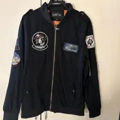MA-1 フライトジャケット 黒 パッチ付き