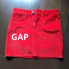 Gap コーデュロイ ミニスカート 0/24 レッド