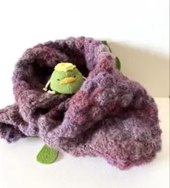 ハンドメイド♪ポコポコ編み♡グラデーション♡パープル系♡