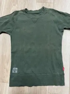 EVISU エヴィス 半袖スウェット カットソー 両V ロングリブ 40(L