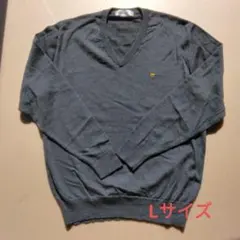 Golden Bear ダークグレー Vネックセーター Lサイズ