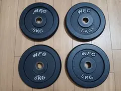 WILD FIT ダンベルプレート5KG x 4枚