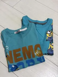ユニクロ ミニオン ニモ ドリー キャラクター Tシャツ 2枚セット