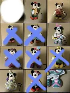 まとめ売り ミニー ぬいぐるみバッジ ディズニー