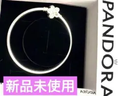 Pandora フラワーモチーフ バングル 17cm 箱無し - メルカリ