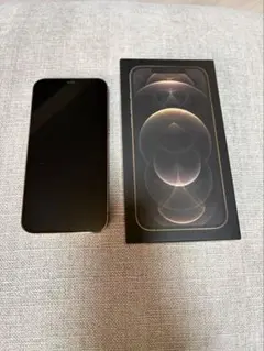 【美品】Apple iPhone12ProMax128GBゴールド