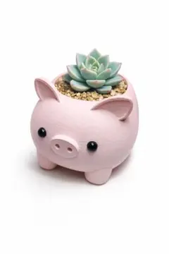 【多肉植物用】ぽてぶたプランター｜3Dプリント｜ハンドメイド鉢｜インテリア雑貨のサムネイル
