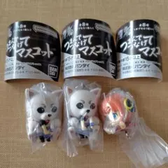 【まとめ売り】バンダイ 銀魂 つまんでつなげてマスコット 定春 神楽 3点セット