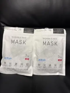 ユニクロ エアリズム マスク Mサイズ ブラック 3枚組 2セット