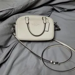 【COACH】 サッチェル クロスボディ バッグ ホワイト シルバーのサムネイル
