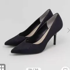 RANDA ビジューヒール グリッターパンプス