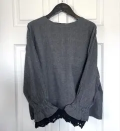 〈美品〉サマンサモスモス 千鳥柄 長袖トップス フリーサイズ