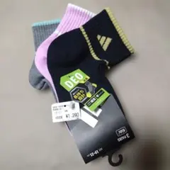 adidasキッズ靴下3足セット 19-21cm