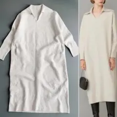 23AW✨ICB　ミルドウールニットワンピース　ロング　セーラー　メリノウール
