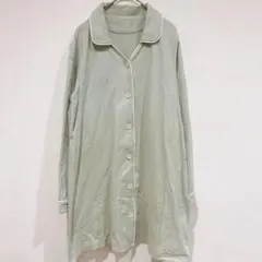 ワコール マタニティパジャマ M〜L 綿100% 授乳対応 ミントグリーン