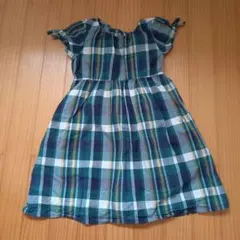 ブランシェス　チェック柄 半袖ワンピース　140