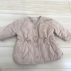 ママラクキルティングアウター ベージュ