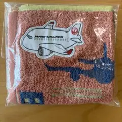 【新品】JALノベルティ品 ミニタオル 飛行機デザインのサムネイル