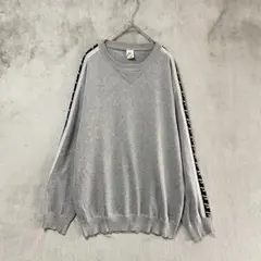 βMAN ベータ/クルーネックニットセーター/ロゴマーク/M/グレー