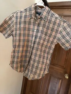 Burberry ノバチェック半袖ブラウスM - メルカリ