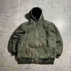 00s USA生地モスグリーン カーハート アクティブジャケット ダックXL
