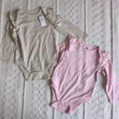 新品タグ付きbabyGAP春服ベビー服ロンパース・カバーオールフリル花柄くま柄