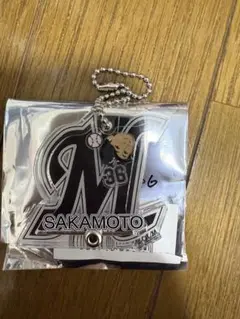 千葉ロッテマリーンズ　坂本光士郎　フレークアクリルキーホルダー