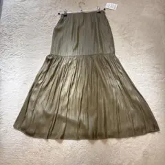 ジャーナルスタンダードオリーブ色 マメードプリーツ ロングスカート 36