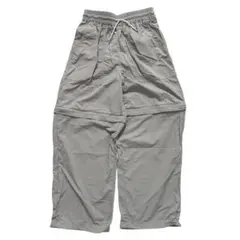 グレー パンツ ウエストゴム