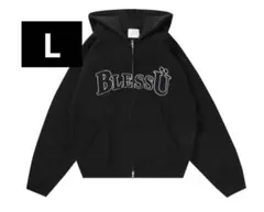 ブレスユー　BLESSU ジップアップパーカー　ブラック