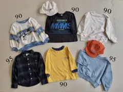 子供服 まとめ売り トップス 5点 帽子 2点 90-95cm