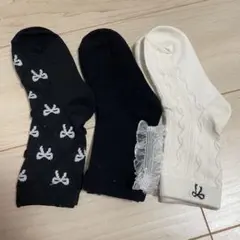 ベビー　キッズ　バースデイ　ミラーベイ　靴下　リボン　15-20