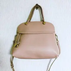 【美品】FURLA／フルラ パイパー PIPER 2way Mサイズ ピンク