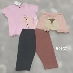 【即日発送】半袖 ズボン 5分丈 3点セット 西松屋 保育園着 80 女の子