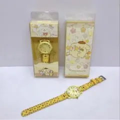 可愛い子供 ポムポムプリン 腕時計 イエロー