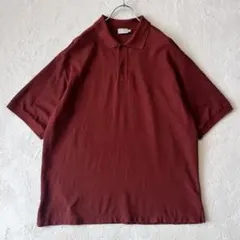 ハンドバーク｜美品 コットンピケ オーバーサイズ ポロシャツ Bshop エンジのサムネイル